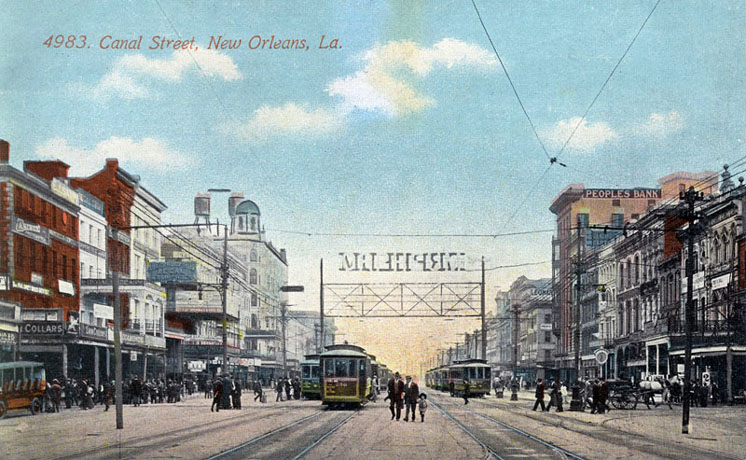 Canal Street, New Orleans, circa 1900